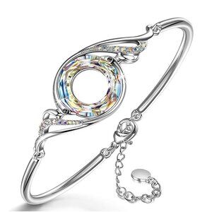 Kate Lynn "Rise From the Ashes" Phoenix Bracelet Made with Crystals from Austria